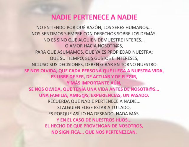 Nadie pertenece a nadie Junio 05 de 2010